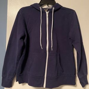 Navy Blue zip up hoodie